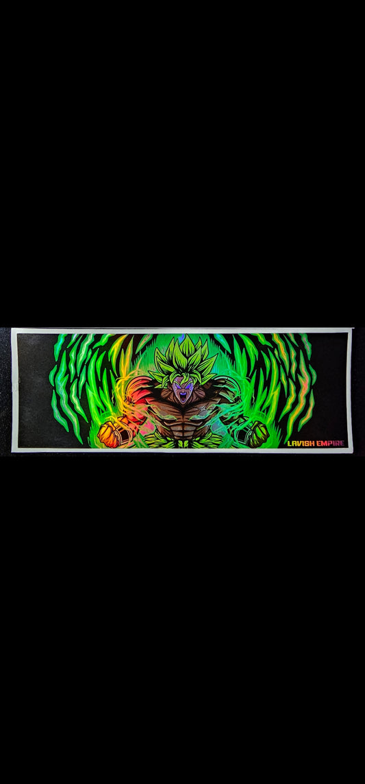 Broly oilslick slap sticker