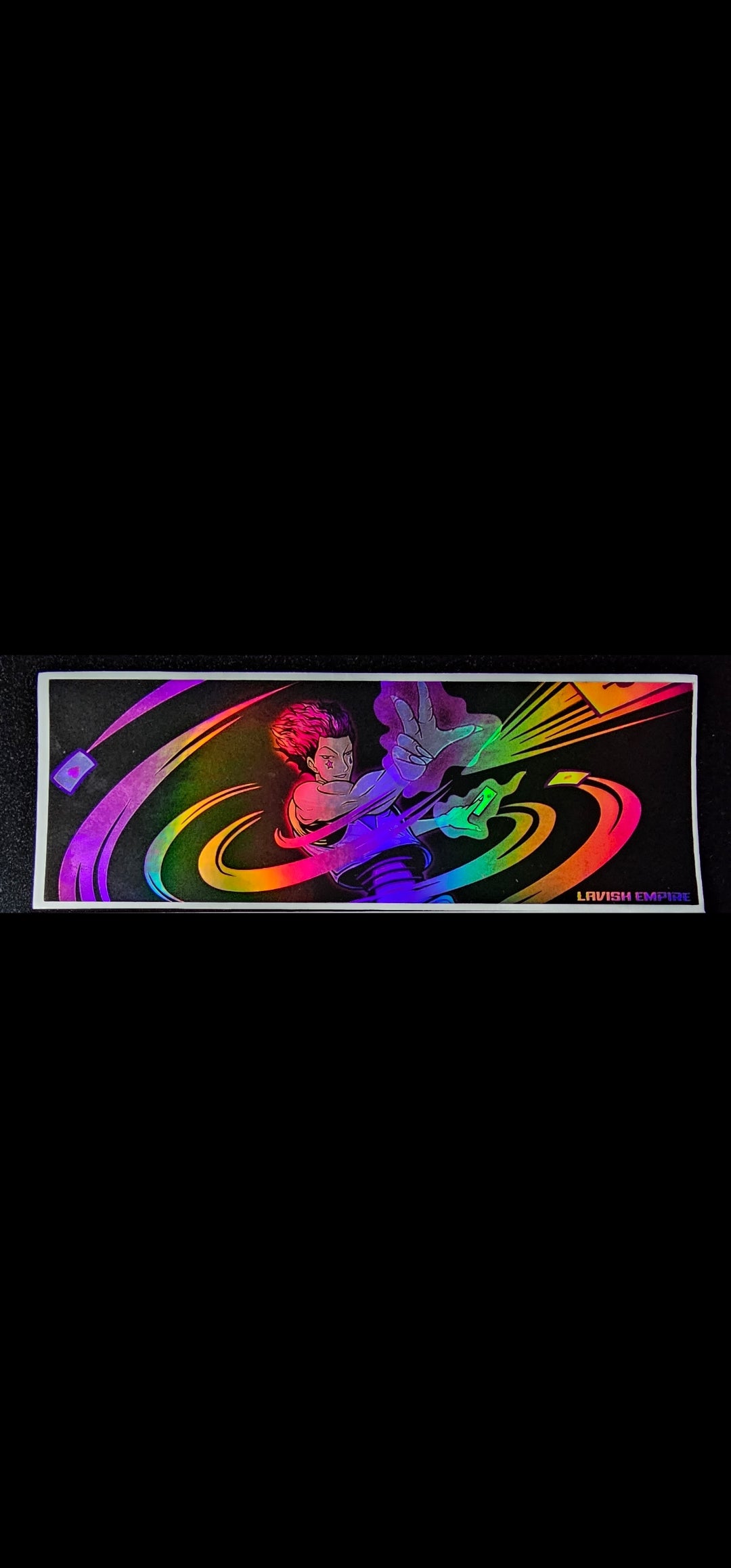 Hisoka oilslick slap sticker